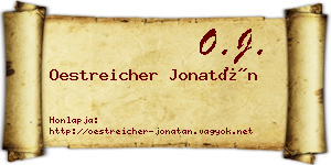 Oestreicher Jonatán névjegykártya
